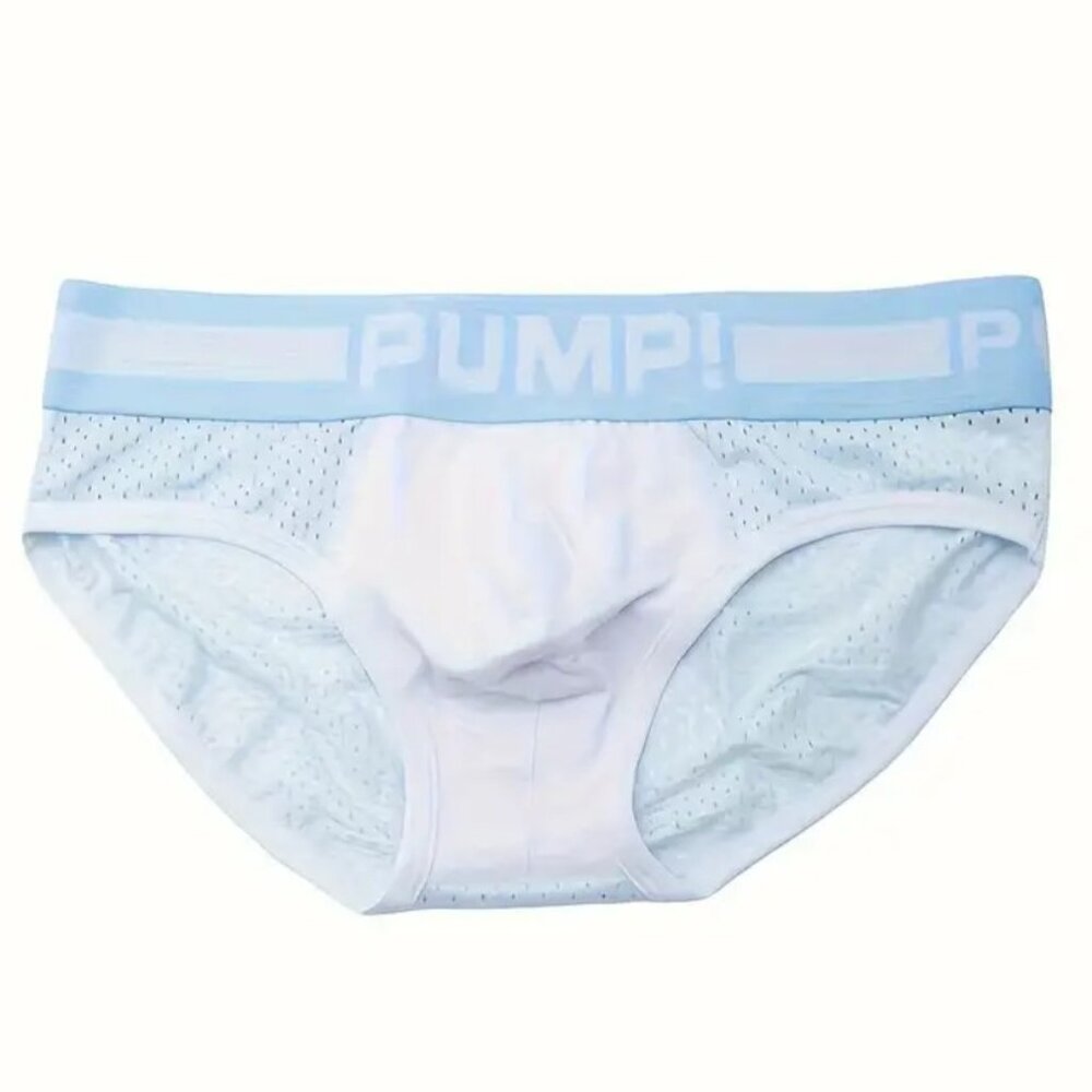 PUMP! Off White Mesh Low Rise Brief Size 36
